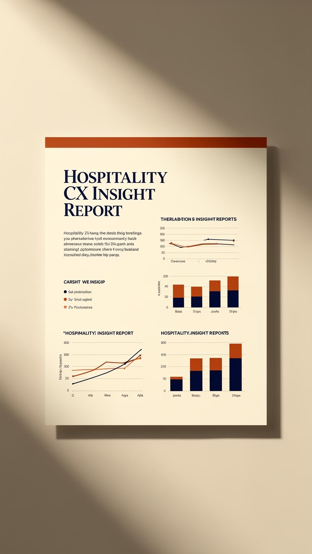 Hospitality CX insight report mockup